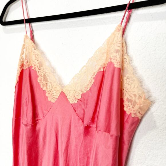 Victoria’s Secret Silk Y2K Vintage Lace Slip Dress Babydoll - Picture 3 of 11